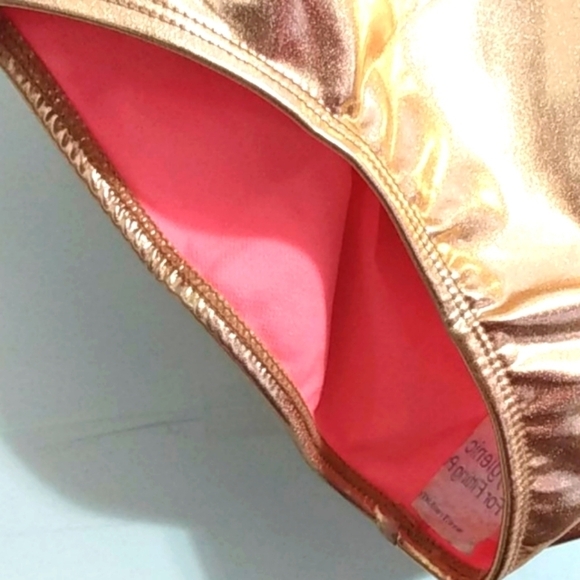 BLEU ICE GIRLS SHIMMER PEACH SWIMSUIT NWOT SIZE LG - Picture 8 of 10